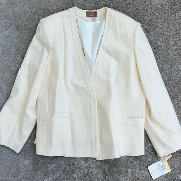 NWT Vintage Saville Wool Suit Jacket Size 42 - Picture 1 of 6